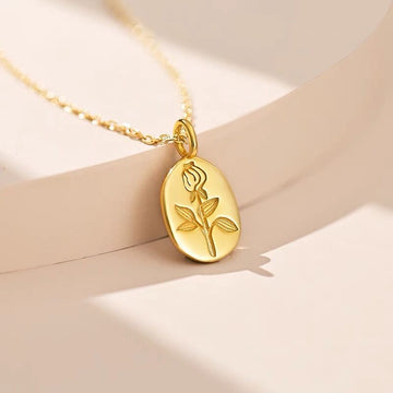 Sterling Silver Little Prince Oval Necklace