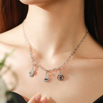 Sterling Silver Pendant, Minimalist Korean-Style Jewelry, Cute & Sweet Necklace