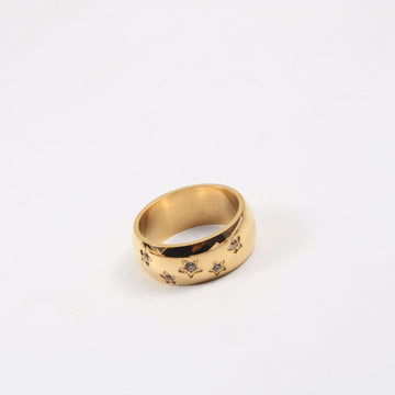 Minimal Star Gold Ring